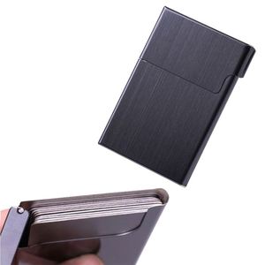 Étui à cigarettes en métal tendance pour la vente en gros, étui créatif avec clip à cigarettes et porte-cartes de visite à couvercle rabattable - Product Image 1