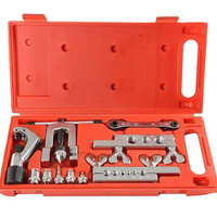 Kit de herramientas de abocardado doble para líneas de freno de coche de 10 piezas con cortatubos, operado manualmente, juego de reparación automotriz OEM, acero al cromo vanadio