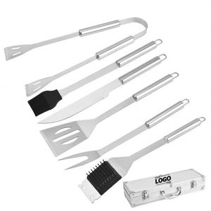 Outil de barbecue robuste personnalisé dans un étui, Fête des Pères et Noël, Ensemble d'accessoires pour barbecue pour la cuisine en plein air, le camping - Product Image 1