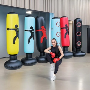Saco de Boxeo Inflable Mori Yuho de 160 cm, Poste de Boxeo Vertical Reforzado para Fitness y Alivio del Estrés - Product Image 1