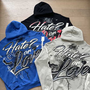 Sweat-shirts à capuche pour hommes de qualité supérieure, 100% coton, imprimés par jet d'encre, style streetwear, design de créateur, collection Mixed Emotion - Product Image 3