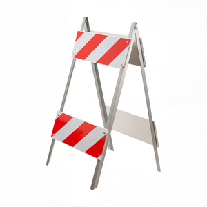 Cartello di Avvertimento Pieghevole in Ferro da 24 Pollici, Struttura a Forma di A, Segnale Riflettente per Sicurezza Stradale in Zone di Lavoro - Product Image 2