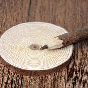 Bolígrafo de Madera de Pino Ecológico, Original, Hecho a Mano, Bolígrafo de Punta Redonda de Pino DIY - Product Image 2