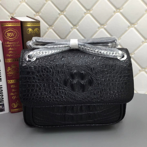 High-End Custom Crocodile <b>Leather</b> Women's Bag | OEM/ODM Luxury Crossbody <b>Handbag</b> - Product Image 1