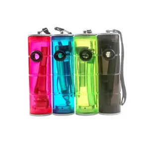 smoke shops supplies Acrylic shisha custom logo Portable Hookah shisha With LED Light accessories Mini Small hookah Cup