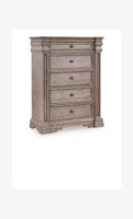 Lit double Queen en bois massif modèle 888 American Vintage, chêne vieilli sculpté, design moderne pour usage domestique et mariages