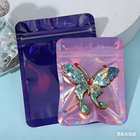Sacs refermables en PE transparents et colorés, anti-humidité et anti-odeur, pour bijoux et petits articles de distribution