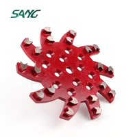 Meule diamantée étoilée de 10 pouces avec 20 segments en forme de flèche pour ponceuse MK EDCO Diamatic Blastrac
