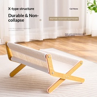Nid pour chat en bois, universel quatre saisons, griffoir résistant à l'usure, canapé de repos rafraîchissant pour chat