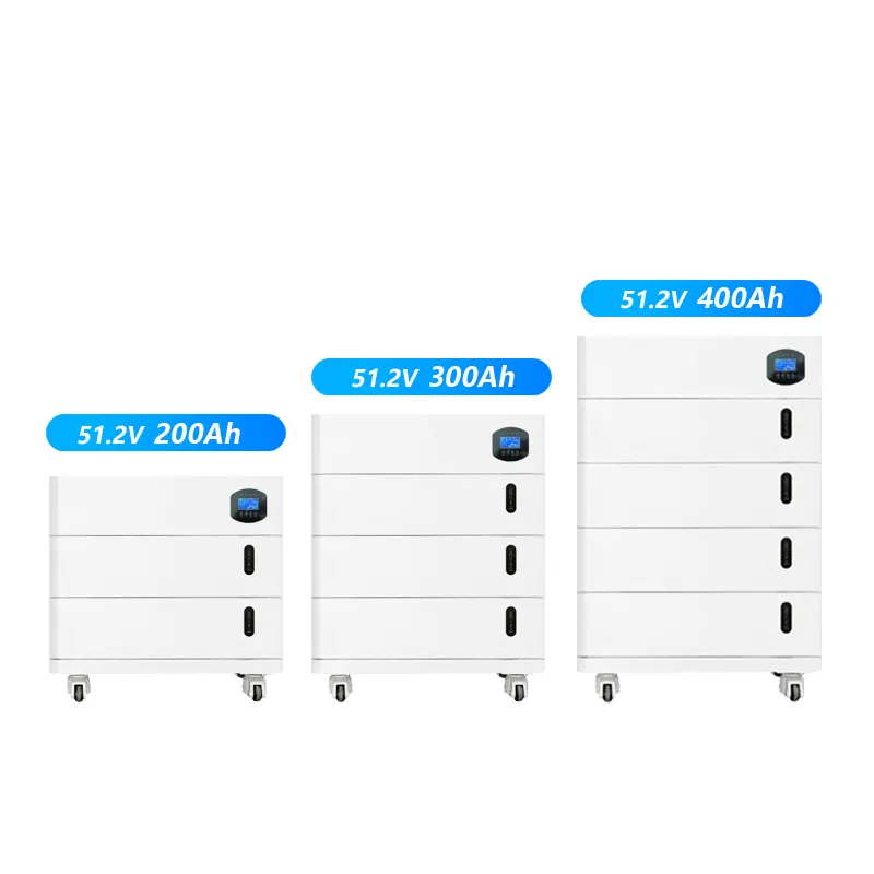 48 V 200 Ah Lifepo4 Solarbatteriepack 5 kWh 10 kWh 15 kWh 20 kWh Lithiumbatterie für Zuhause Energiespeichersysteme mit PCS-Wechselrichter