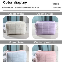 QET1007 Trousse de Maquillage Personnalisée en Peluche pour Femmes et Filles, Petite Pochette Cosmétique Douce à Fermeture Éclair, Cadeau, Trousse de Toilette Portable de Voyage, Pochette de Rangement pour Stylos
