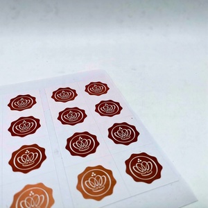 Foglio di etichetta individuale personalizzato vecchio stile all'ingrosso in oro rosa - Product Image 3