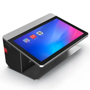 Touch screen android pos terminal all in one tablet cashir stand cash register machine with printer cash register pos system