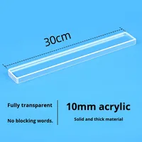 Support de reçus et de tickets transparent en acrylique pour les magasins de thé au lait, les restaurants, les cuisines, les bureaux de caisse