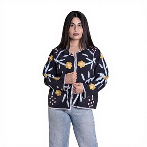 Women Cotton Embroidery Suzani Handmade Jacket Bohemian Hippie <b>Beach</b> Wear for Parties Short Style Jacket Bridesmaid Cotton <b>Coats</b> - Product Image 1
