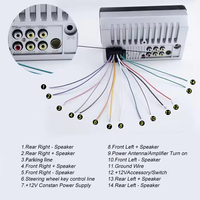 Lecteur MP5 de voiture à écran tactile haute définition de 7 pouces 7018B universel 2 Din FM 2 Din système de son stéréo de voiture avec caméra