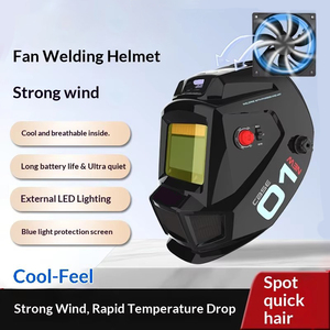 Casco <span class=keywords><strong>de</strong></span> Soldadura <span class=keywords><strong>con</strong></span> <span class=keywords><strong>Ventilador</strong></span>, Protección Facial Contra Luz Intensa, Anti-Ultravioleta y Anti-Impactos, Venta al Por Mayor <span class=keywords><strong>de</strong></span> Fábrica - Product Image 4