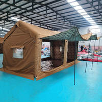 Tente gonflable imperméable en tissu Oxford à imprimé arabe, automatique quatre saisons pour le camping en plein air dans le désert
