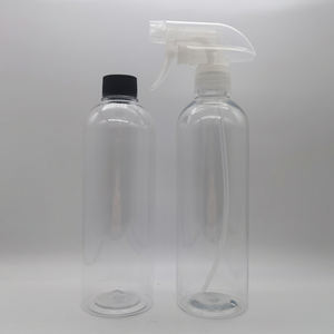 500ml 16oz vacía redonda Boston para el cuidado del cabello negro de aceite de disparador de plástico botella de <span class=keywords><strong>Spray</strong></span> con Kao gatillo - Product Image 6