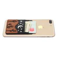 Portefeuille mobile intelligent avec autocollant en cuir, porte-cartes portable pour cartes de crédit, marque Yin Hui, 3 tailles, style tendance