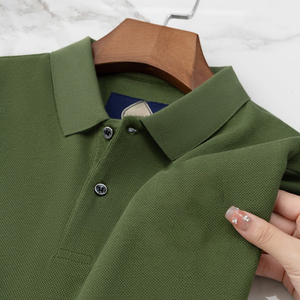 Polo de Manga Larga para Hombre, Ligero, Informal, de Algodón, con Botones, para Otoño e Invierno - Product Image 6