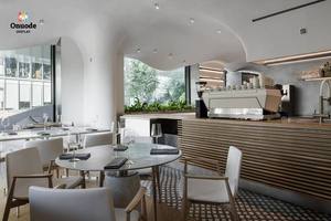 Mostrador de Barra de Café y Té con Leche Moderno y Personalizado, Fabricante de Muebles para Cafeterías y Restaurantes, Diseño Interior de Cafetería, Mostrador de Café - Product Image 3