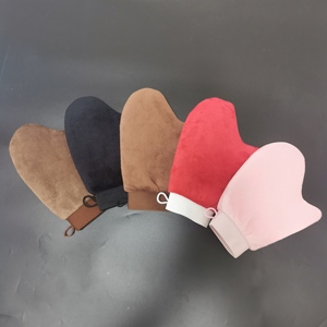 OEM y ODM, aplicador de bronceado con logotipo personalizado, guantes de bronceado impermeables, aplicación uniforme, manoplas de mano autobronceadoras de terciopelo suave de lujo - Product Image 2
