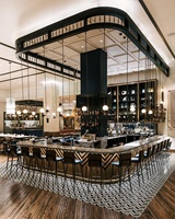 Comptoir de bar de restaurant de luxe, design personnalisé pour hôtel, mobilier de restaurant à vendre