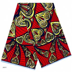 Véritable Tissu Africain Wax Biologique 100% Coton Batik Dentelle Robe pour Filles <span class=keywords><strong>6</strong></span> <span class=keywords><strong>Yards</strong></span> <span class=keywords><strong>Pagne</strong></span> Hollandais - Product Image 5