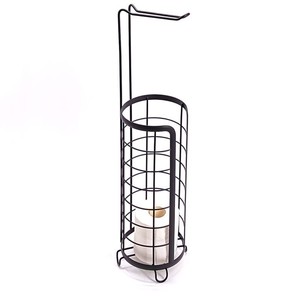 Wire Toilet Paper Holder Modern Design Iron Material Office <b>Bathroom</b> Use Eco-Friendly Tissue Box - Product Image 4