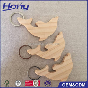 علامات خشبية غير مكتملة قواطع الأسماك فارغة مفتاح العلامة سلسلة مفاتيح شرائح الخشب الطبيعي الحرف ديي الحلي ، النقش ديكور الزفاف - Product Image 6