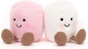 ぬいぐるみピンクと白マシュマロぬいぐるみフードぬいぐるみ子供用CE工場直販 - Product Image 2