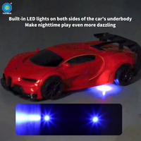 Coche Robot Transformable con Control Remoto 2 en 1, Coche Deportivo con Luces LED que se Activan al Impacto