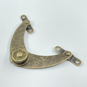 Soporte de Bisagra de Latón de Dos Pliegues, Ajustable en 4 Posiciones, Conector de Muebles Multiángulo, Montaje en Superficie, Bronce - Product Image 3