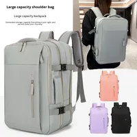 Sac à dos pour ordinateur portable unisexe grande capacité, en polyester imperméable avec doublure Oxford, motif à motifs, pour étudiants, voyages d'affaires - 20-35L