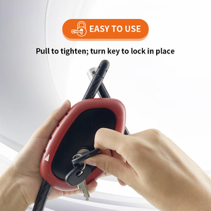 Serrure réglable de câble de serpent de revêtement de vinyle résistant aux intempéries en métal d'ABS pour des caméras de traînée de vélos - Product Image 6