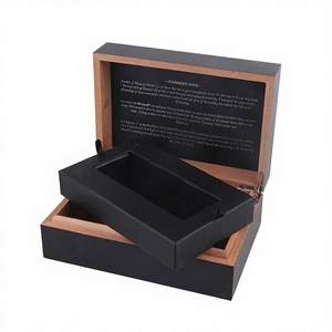 Caja de Madera de Cedro Grabada con Láser Hecha a Mano por Edream, con Forro Extraíble, Logotipo Personalizado, Forma Personalizable, para Regalo, Artesanía, Almacenamiento de Cigarros - Product Image 1