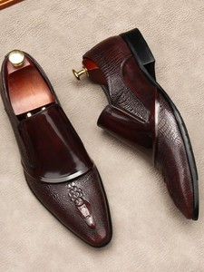 Chaussures habillées formelles pour hommes, italiennes, à couture norvégienne, à lacets carrés, en daim, faites à la main, brûlées, respirantes, légères - Product Image 2