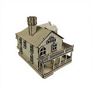 Modèle de puzzle <span class=keywords><strong>en</strong></span> bois <span class=keywords><strong>3D</strong></span> artisanal personnalisé MCX DRAGON CASTLE, jouet éducatif DIY, 101-500 pièces, apparence élégante, <span class=keywords><strong>dessin</strong></span> <span class=keywords><strong>animé</strong></span> - Product Image 5