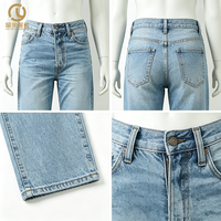Fabricant de vêtements en gros – Jeans multifonctionnels élégants et confortables pour femmes, pantalons en denim taille haute à jambe large