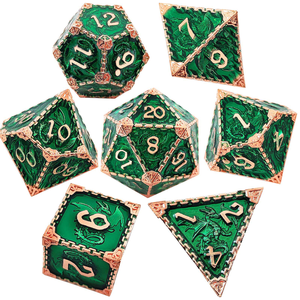 <span class=keywords><strong>Cool</strong></span> & Unique Dungeons & Dragons RPG Accesorios para juegos de mesa Personalizable Nuevo estilo Sólido Metal Aleación de zinc DND Dados poliédricos - Product Image 5