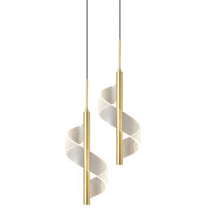 Iron Long Adjustable Height LED Eye Caring Luxury Nordic Style Postmodern Creative Minimalist Bedroom Pendant <b>Light</b> <b>Chandelier</b> - Product Image 1