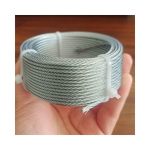 7x7 tali kawat galvanis 2.3mm 6mm 6x12 + 7FC tali kawat baja galvanis elektro harga murah - Product Image 2