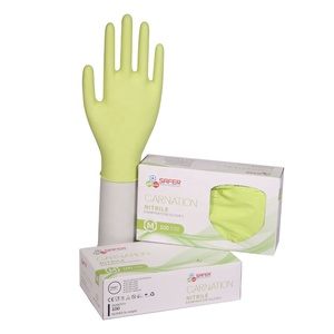Vente en gros Prix bon marché Gants d'examen jetables en nitrile, confortables, doux, imperméables, légers, sans poudre. - Product Image 1
