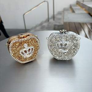 Mini sac pour femme incrusté de diamants 2025 nouveau sac de soirée brillant élégant sac de messager en acrylique avec sangle de chaîne Bolsas Feminina - Product Image 5