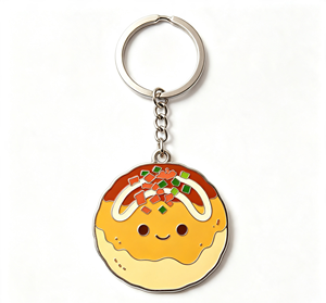 พวงกุญแจเคลือบเงา รูปพิซซ่า ของที่ระลึกน่ารัก สไตล์อิตาเลียน - Product Image 3
