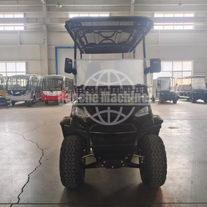 Carro de golf de 4 plazas alimentado por combustible, motor refrigerado por agua de 4 tiempos de barra horizontal, coche turístico - Product Image 1