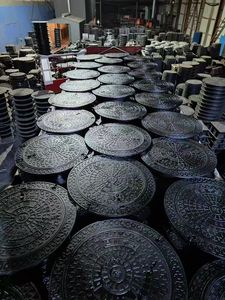 Couverture <span class=keywords><strong>de</strong></span> <span class=keywords><strong>trappe</strong></span> marine en <span class=keywords><strong>fonte</strong></span> ductile robuste EN124 D400 Cadre Marque MAXIN Traitement <span class=keywords><strong>de</strong></span> surface au bitume noir Sécurité routière - Product Image 6