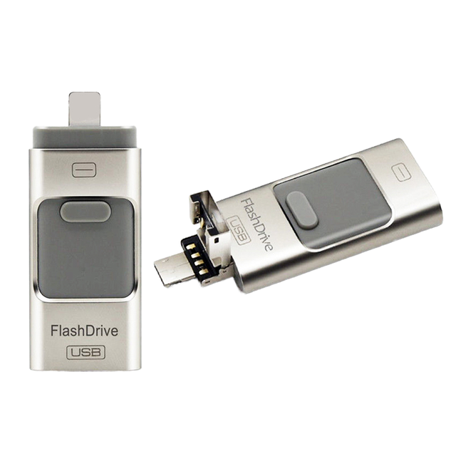 Best Selling Metal Type-C & Micro USB OTG USB 3.0 Flash Drive 16GB/64GB/128GB for Android PC