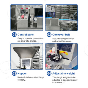 OCEAN Commercial Burger Pain Pâte Faire Machine Automatique Conique Pita Pâte Bun Diviseur et Rounder - Product Image 3